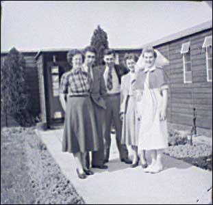 Outside the Sisters' mess 